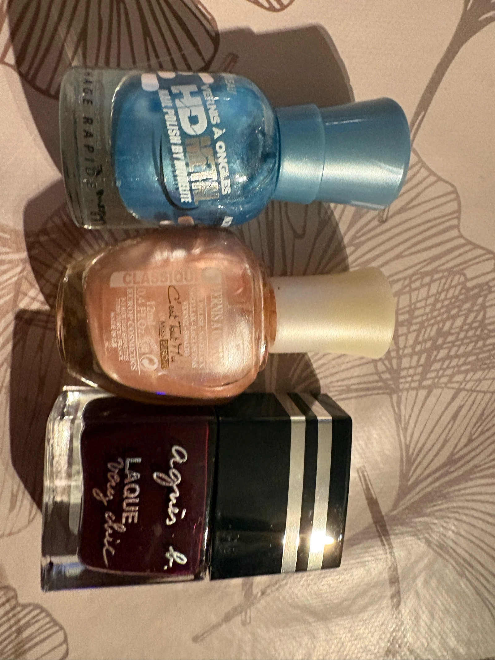 Lot de 3 vernis 